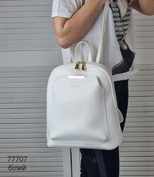 Белая сумка-рюкзак трансформер женская не дорого BS00017