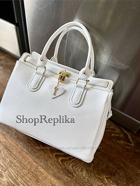 ШкірянаБіла сумка Італія формат А4 для документів у натуральній шкірі шопер