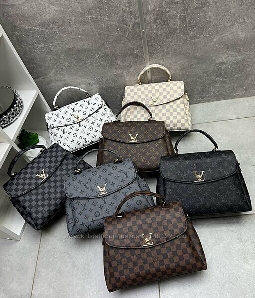 Сумка саквояж жіноча Луі Віттон модні брендові сумки на плече 