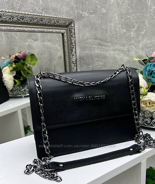 Маленька сумка через плече чорна , світло бежева сумочка кросс-боді , клатч