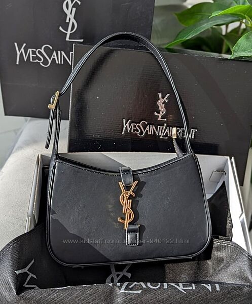 багет сумка на плече жіноча брендова маленька кроссбоді Люкс Yves Saint