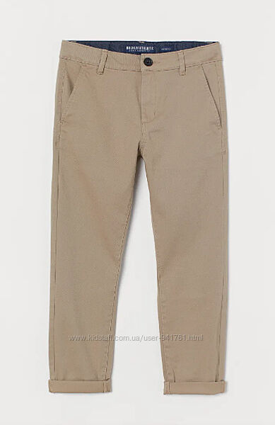 Вузькі штани чінос бавовна H&M на 14 років, зріст 170 см 