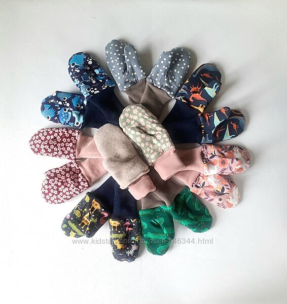 Терморукавички зимові з шерстефлісу 100-відсоткова вовна мериноса ТМ BabyKo