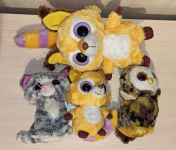 М&acuteякі іграшки yoohoo&friends 2 лемури, сова, кіт, лев