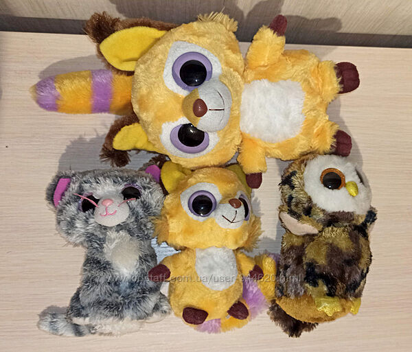 М´які іграшки yoohoo&friends 2 лемури, сова, кіт, лев