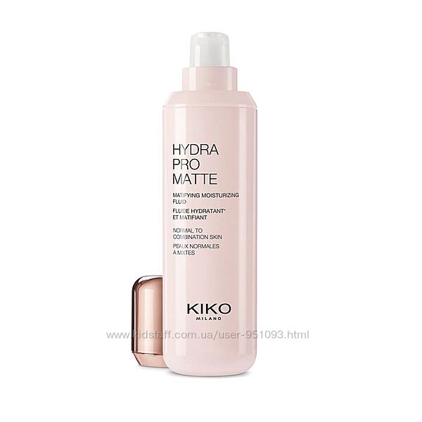Матирующий флюид KIKO milano Hydra pro matte с гиалуроновой кислотой/база 