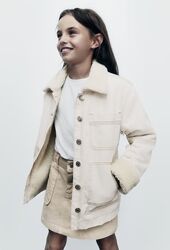 Джинсова куртка на овчині для дівчинки від Zara