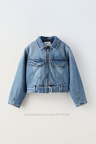 Тепла джинсова курточка для дівчинки від Zara