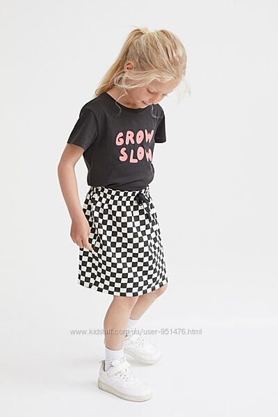 Комплект з футболки та спідниці для дівчинки від H&M 