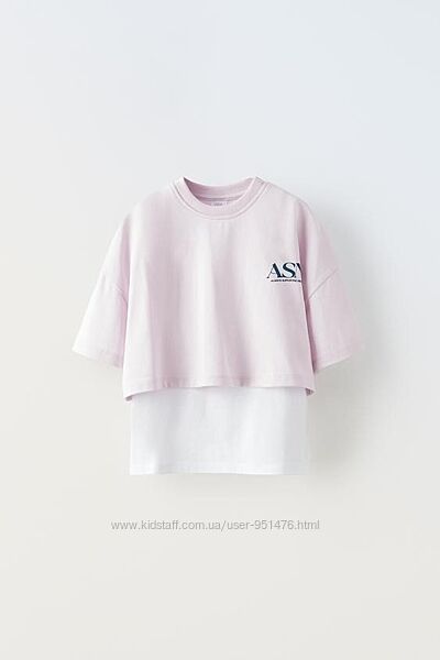 Футболка 2в1  для дівчинки від Zara 