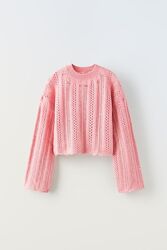 Ажурний светрик для дівчинки від Zara 