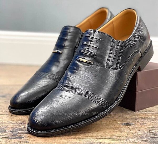 Чоловічі туфлі Tacardi класичні чорні Т005-5А2