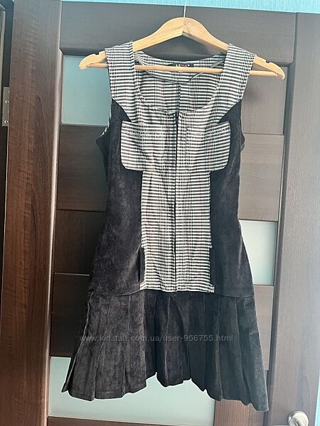 Шкільна вельветова сукня/сарафан в ідеальному стані, розмір XS-S