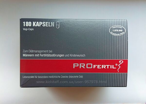 PROfertil добавка для підвищення репродуктивної функції чоловіків 180 кап.