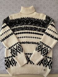 Serianno L-XL чоловічий светр вовна альпака гольф оригінал