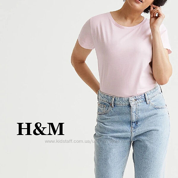 Рожева жіноча футболка H&M