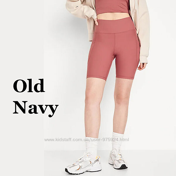 Байкерські шорти Power Soft із високою талією Old Navy