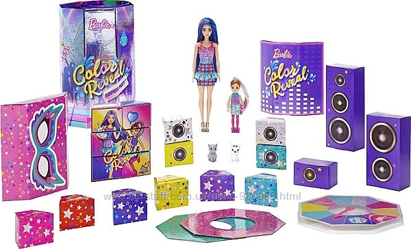 Barbie Color Reveal Surprise Party Барбі Кольорове перетворення вечірка