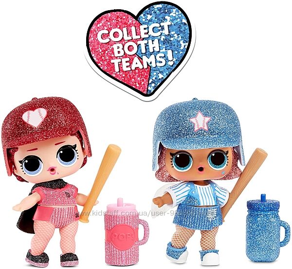LOL Surprise All Star Sports Лол спорт Бейсболістки Glitter, блискучі