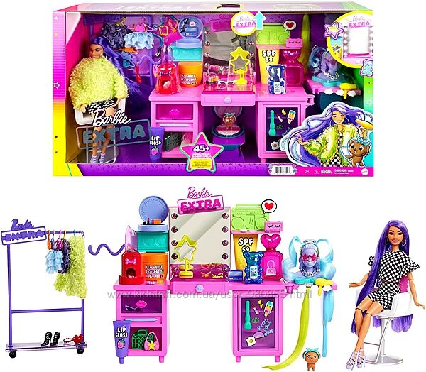 Набір Барбі Екстра, туалетний столик Barbie Extra Exclusive Doll & Vanity