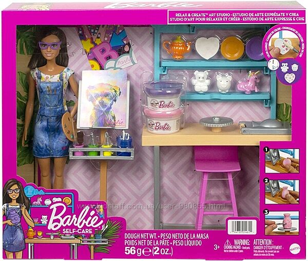 Набір Барбі Арт-студія Прояви себе Barbie Relax and Create Art Studio