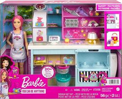 Оригінал Набір Барбі Пекарня Кондитерська з лялькою Barbie Bakery, кондитер