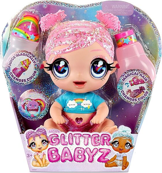 Glitter BABYZ DREAMIA Stardust Baby Лялька Глітер Бебіс Пупс Зміна кольору