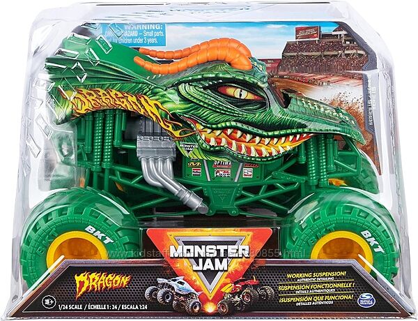 Великий Джип Монстр трак Дракон Monster Jam Dragon Monster Truck Вантажівка