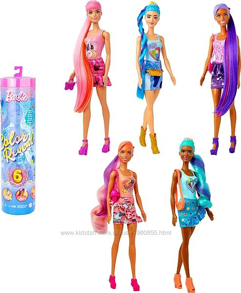 Оригінал Барбі Кольорове перевтілення Barbie Color Reveal Totally Denim 