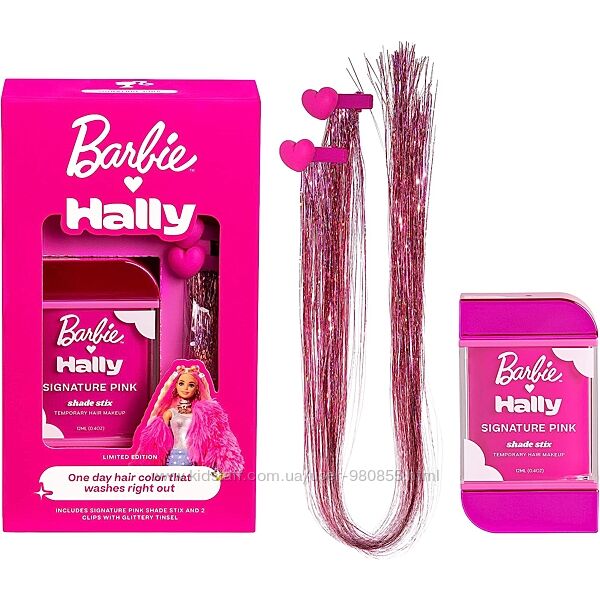 Набір Фарба для волосся Barbie x Hally Temporary Hair Color, Pink Барбі 