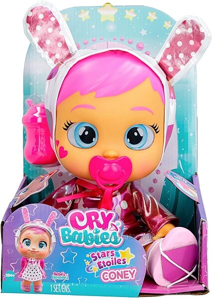 Інтерактивна лялька Плакса Cry Babies Stars Coney Зоряна Конні зайка Край