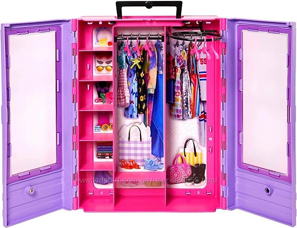 Оригінал Barbie Fashionistas, Ultimate Closet Шафа Барбі, Гардероб, вішаки