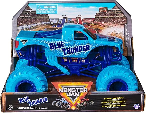 Вантажівка Monster Jam, Blue Thunder Monster Truck Синій Грім Монстер Трак