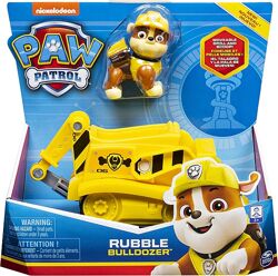 Paw Patrol, Rubbles Bulldozer Кремез Щенячий патруль Бульдозер Крепыш