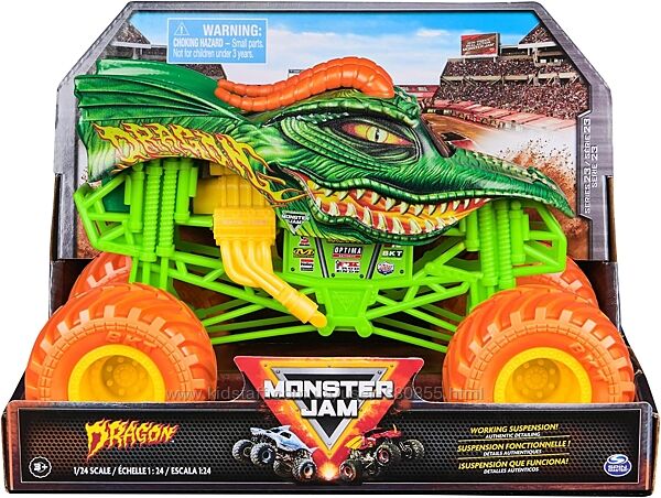 Великий Джип Монстр трак Дракон Monster Jam Dragon Monster Truck Вантажівка