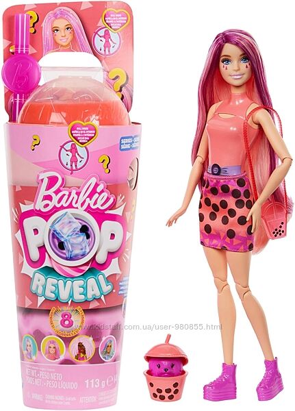 Barbie Pop Reveal Bubble Tea Круті Бабл-ті Моті манго Барбі Mango Mochi