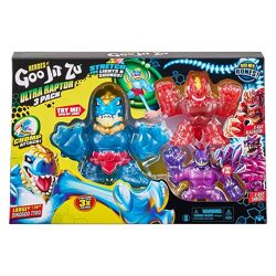Goo Jit Zu Ultra Raptor, Dinogoo Tyro, Blazagon, Shredz X-ray, Supagoo.