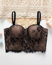 Топ, Бюстье, Бюстьє, Корсет мереживний сексуальний бюстгалтер