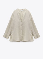 Сорочки лляні Zara S, M, L