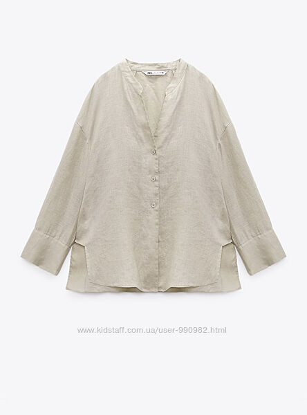 Сорочки лляні Zara S, M, L