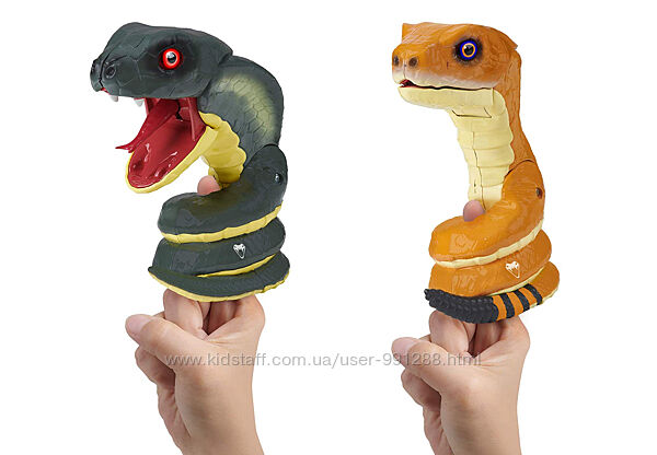 WowWee Fingerlings Интерактивная ручная кобра змея на палец Оригинал США
