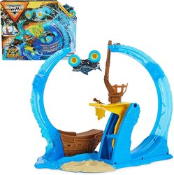 Трек Hot Wheels Монстер джем Акула Monster Jam Megalodon Петля судьбы США