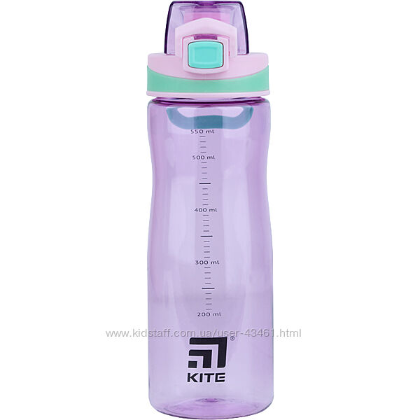 Качественные пластиковые бутылочки 650 мл. ТМ Kite 4 цвета модель K21-395
