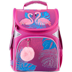 Рюкзак GoPack Education каркасний 5001-4 Pink flamingoes