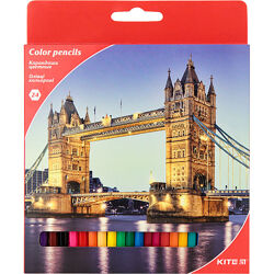 Олівці кольорові Kite Міста, 24 кольори K17-055-2