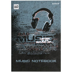 Зошит для нот Kite Listen to the sound K21-404, A4, 20 аркушів