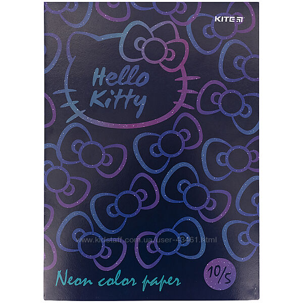 Папір кольоровий неоновий Kite Hello Kitty HK21-252