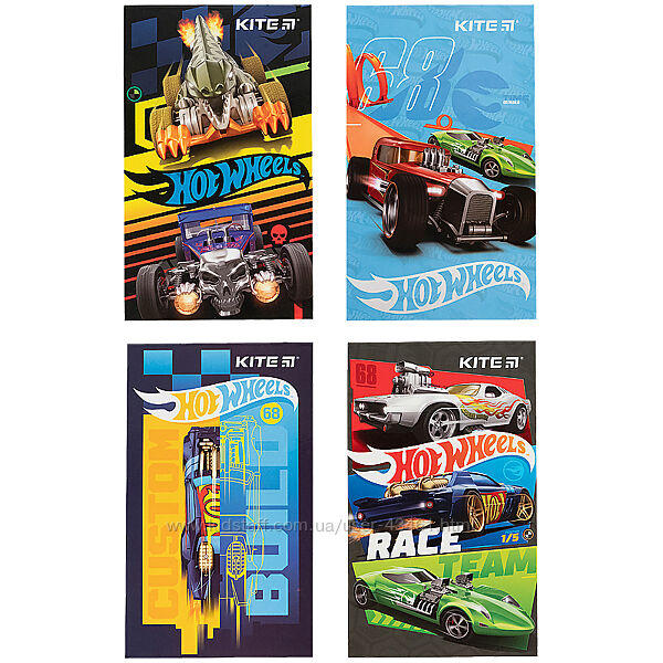 Блокнот-планшет Kite Hot Wheels HW21-195, A6, 50 аркушів, нелінований