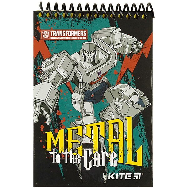 Блокнот пластиковий Kite Transformers TF21-196, А6, 48 аркушів, нелінований
