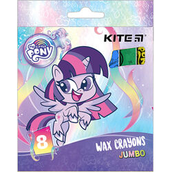 Крейда воскова Kite Jumbo My Little Pony LP21-076, 8 кольорів